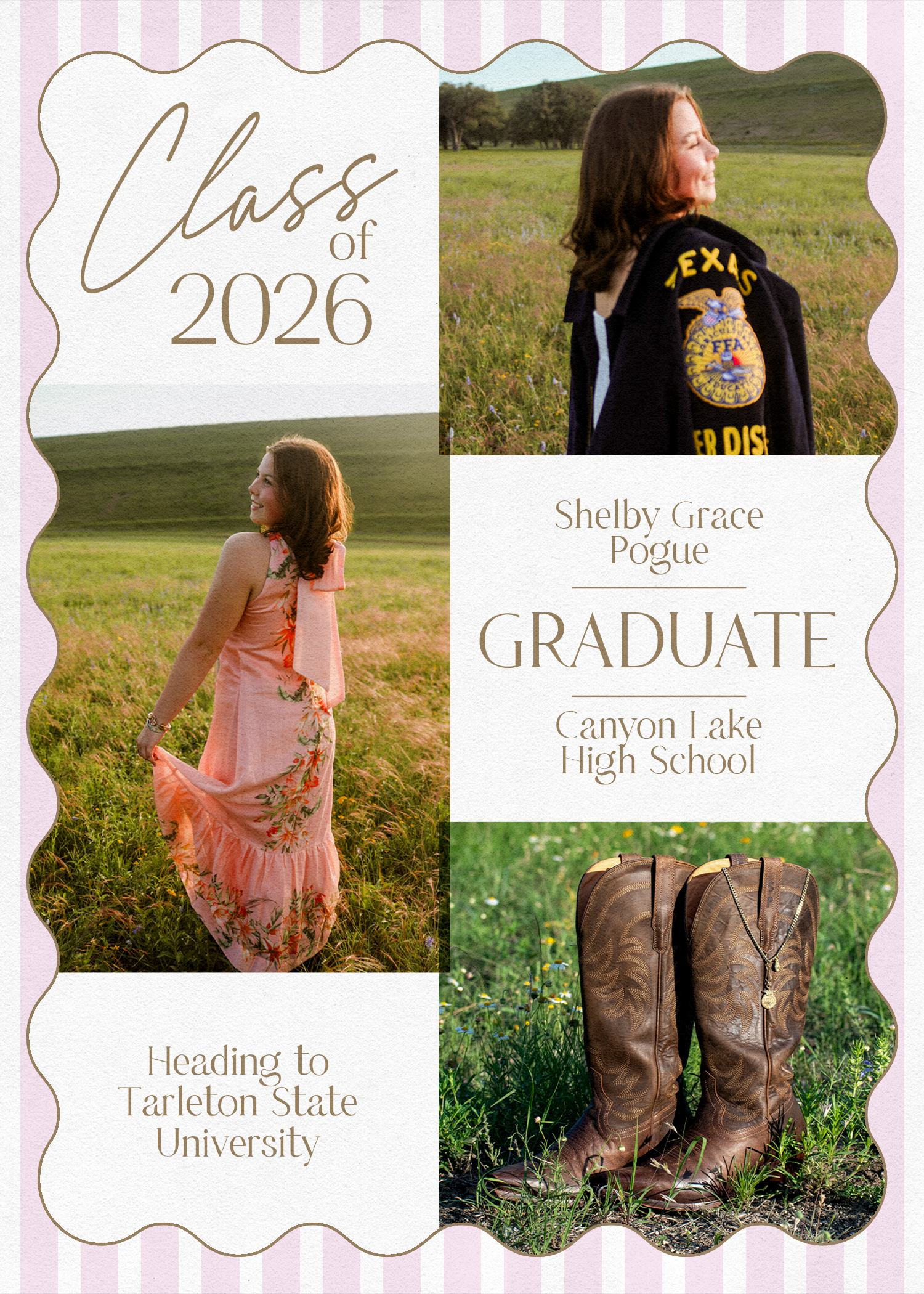 Graduation invitation — front